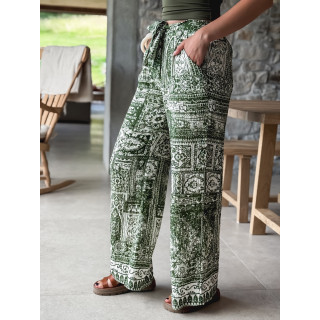 Pantalon à motifs Mélline - Kaki