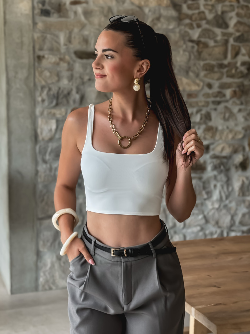 Top Lomane - Blanc