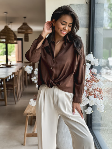 Chemise Ivane - Chocolat