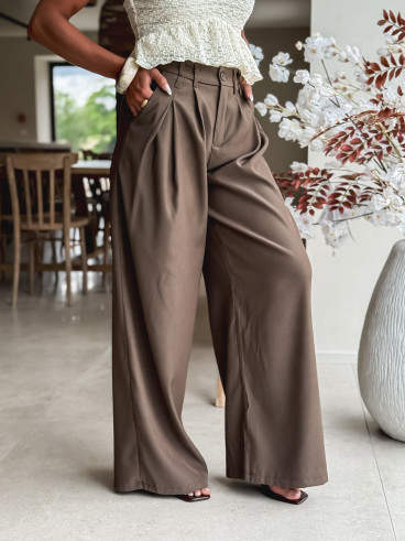 Pantalon Aésia - Chocolat