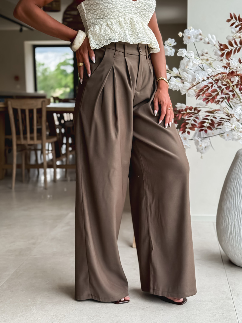 Pantalon Aésia - Chocolat
