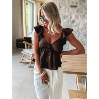 Blouse Maelane - Chocolat