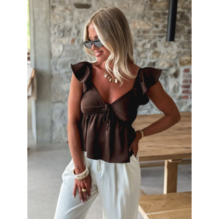 Blouse Maelane - Chocolat