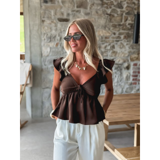 Blouse Maelane - Chocolat