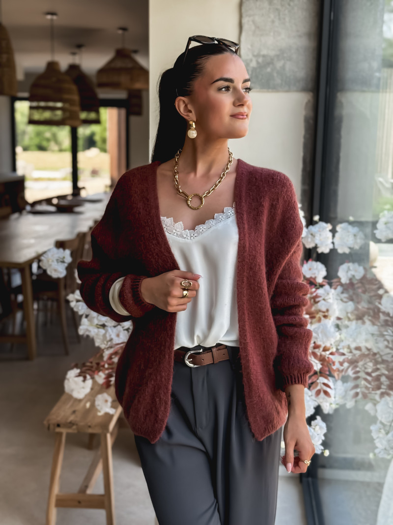 Gilet Dalia - Marron