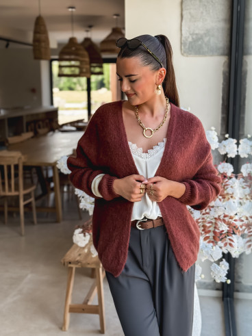 Gilet Dalia - Marron