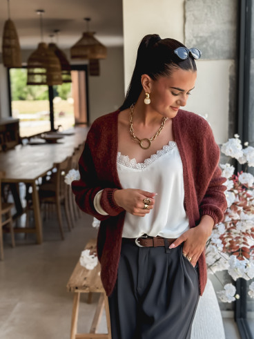 Gilet Dalia - Marron