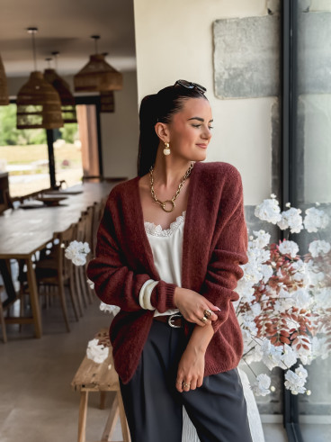 Gilet Dalia - Marron