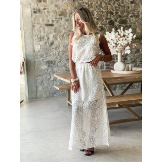 Blouse courte Anollia - Ecru
