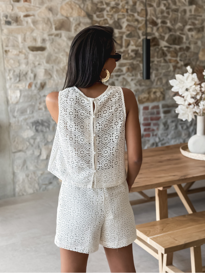 Blouse Anollia - Ecru