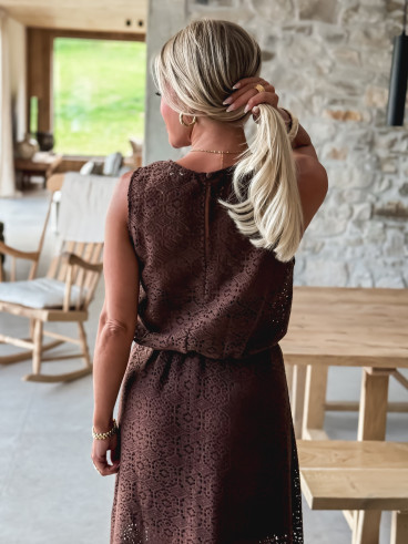 Blouse courte Anollia - Chocolat