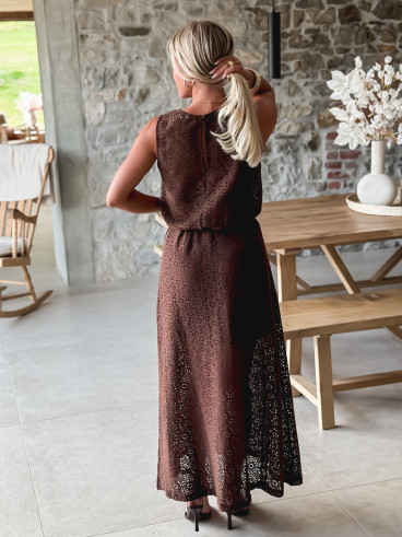 Blouse courte Anollia - Chocolat