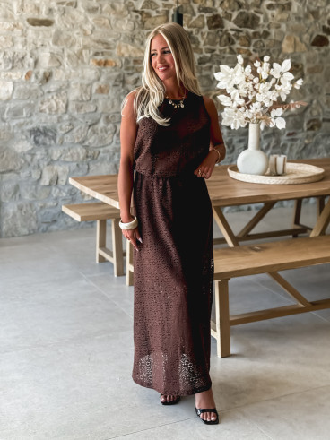 Blouse courte Anollia - Chocolat