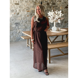 Blouse courte Anollia - Chocolat