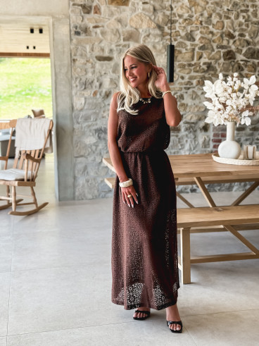 Blouse courte Anollia - Chocolat