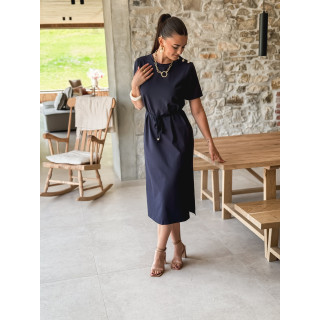 Robe longue Gianina - Bleu marine