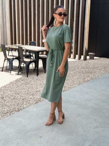 Robe longue Gianina - Kaki
