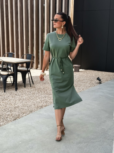 Robe longue Gianina - Kaki