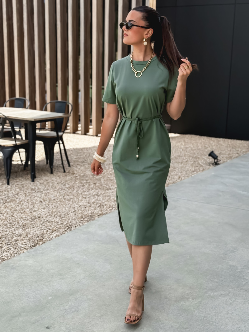 Robe longue Gianina - Kaki