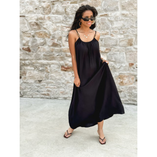 Robe longue Venetta - Noir