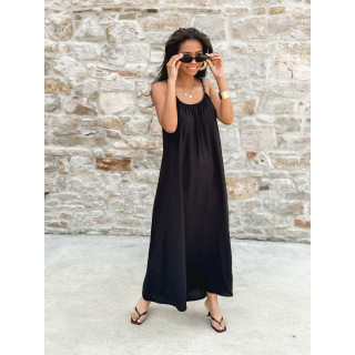 Robe longue Venetta - Noir
