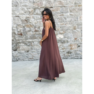 Robe longue Venetta - Marron