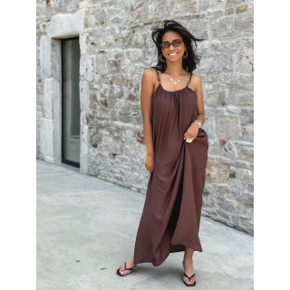 Robe longue Venetta - Marron