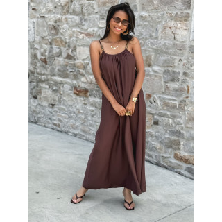 Robe longue Venetta - Marron