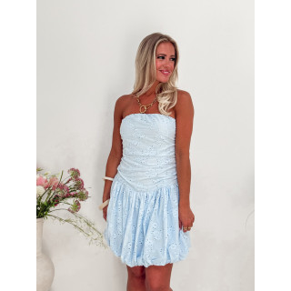 Robe courte Ophéliane - Bleu ciel