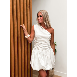 Robe courte Aelita - Blanc