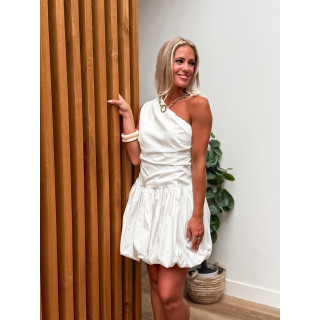 Robe courte Aelita - Blanc