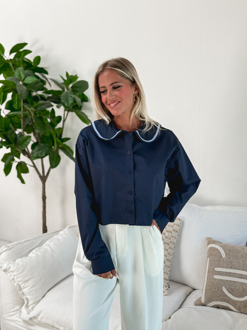 Chemise Cyrielle - Bleu marine