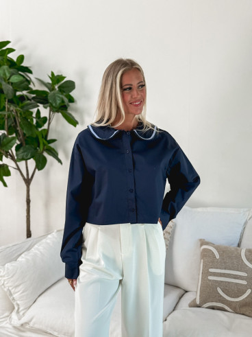 Chemise Cyrielle - Bleu marine
