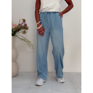 Pantalon fluide Aglaé - Bleu jeans