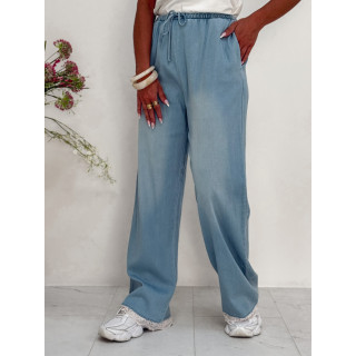 Pantalon fluide Aglaé - Bleu jeans