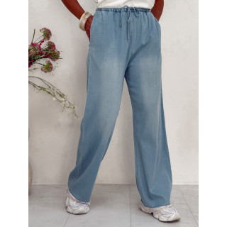 Pantalon fluide Aglaé - Bleu jeans