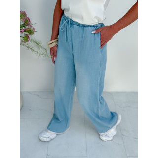 Pantalon fluide Aglaé - Bleu jeans