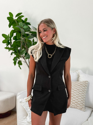 Blazer sans manches Soana - Noir