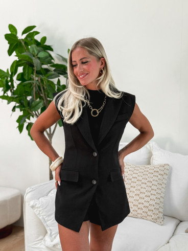 Blazer sans manches Soana - Noir