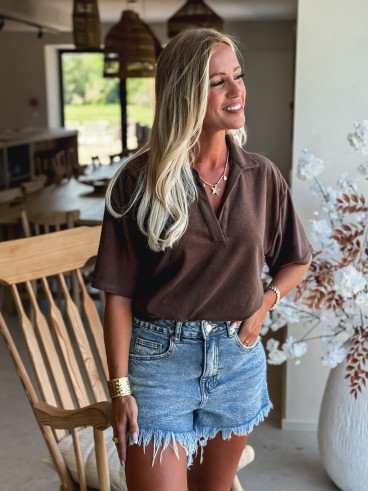 Blouse Federica - Chocolat