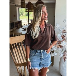 Blouse Federica - Chocolat