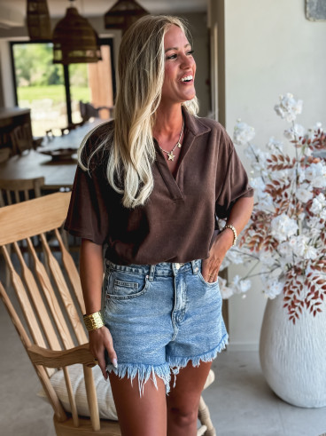 Blouse Federica - Chocolat
