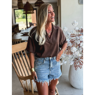 Blouse Federica - Chocolat