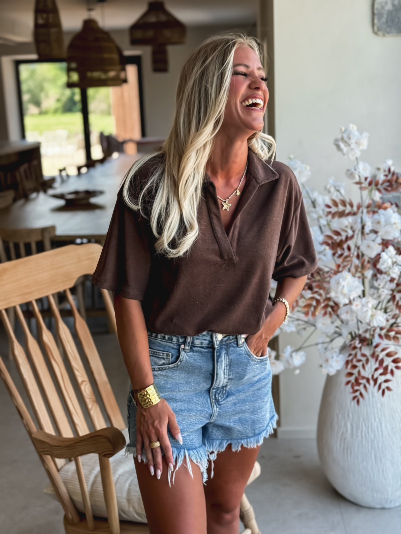 Blouse Federica - Chocolat