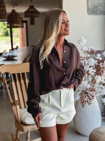 Chemise Janae - Chocolat