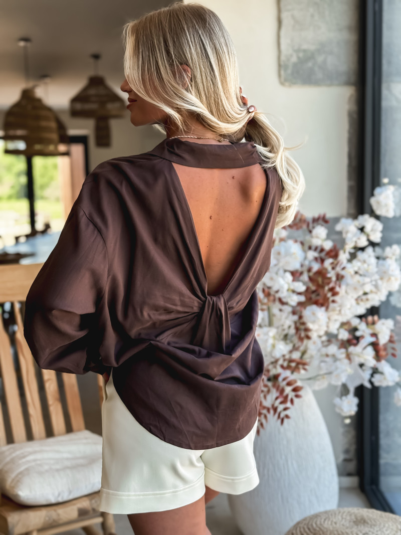 Chemise Janae - Chocolat