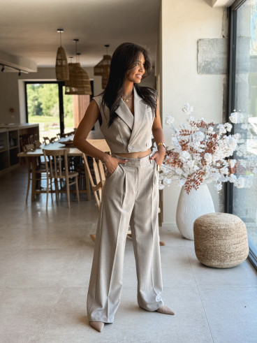 Pantalon Dalya - Taupe