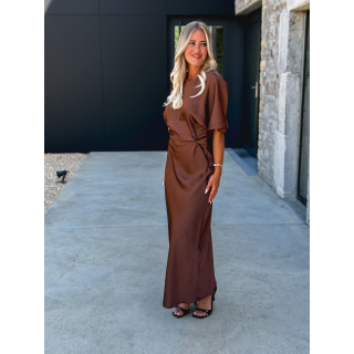 Robe longue Daenerys - Chocolat