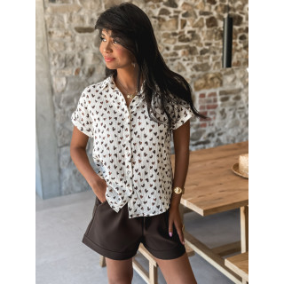 Chemise Laurenza - Blanc/Chocolat