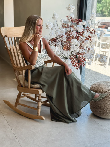 Robe longue Meylin - Kaki